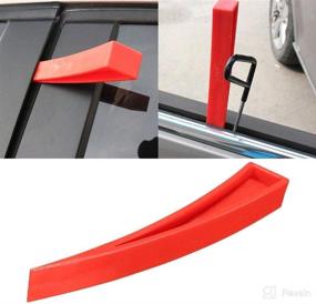 img 2 attached to 🚗 RUNMIND Red Plastic Air Pump Wedge: Essential Car Window and Door Emergency Entry Toolset