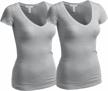 women's short sleeve v neck t shirt - junior & plus sizes by emmalise logo