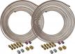 4lifetimelines copper-nickel alloy non-magnetic brake line tubing coils and fittings, 2 kits (3/16 inch x 25 feet) logo