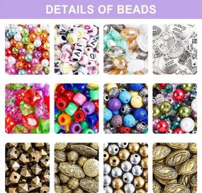 img 2 attached to 1960-Piece Jewelry Making Kit For Adults By Inscraft - Beads, Findings, Wire & Instructions For Bracelet, Necklace & Earrings Crafting