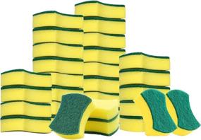 img 4 attached to FaceSponges Non Scratch Sponge，Super Absorbent Multi Use