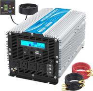 🔌 giandel 3000watt dc 12v to 120v power inverter with lcd display, remote control, usb ports, and ac outlets - pure sine wave technology logo