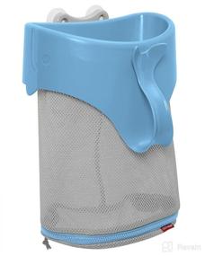 img 4 attached to 🛁 Blue Moby Scoop & Splash Bath Toy Storage by Skip Hop