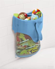 img 2 attached to 🛁 Blue Moby Scoop & Splash Bath Toy Storage by Skip Hop