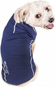 img 2 attached to 🐶 Pet Life® Active 'Racerbark' Fitness and Yoga Dog T-Shirt Tank Top: 4-Way-Stretch, Quick-Dry Technology, Reflective Safety