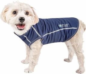 img 4 attached to 🐶 Pet Life® Active 'Racerbark' Fitness and Yoga Dog T-Shirt Tank Top: 4-Way-Stretch, Quick-Dry Technology, Reflective Safety