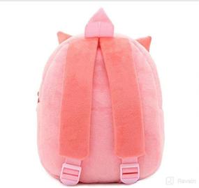 img 2 attached to 🐱 Cute Toddler Backpack Plush Animal Cartoon Mini Travel Bag for Baby Girl Boy 1-4 Years - Cat Design