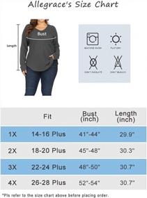 img 1 attached to Stay Cozy And Chic With ALLEGRACE'S Plus Size Lightweight Knit Pullover Sweaters