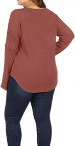img 2 attached to Stay Cozy And Chic With ALLEGRACE'S Plus Size Lightweight Knit Pullover Sweaters
