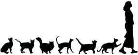 img 4 attached to 🐱 Cute Cartoon Cat Graphic Mirror Sticker - Aesthetic Animal Decal for Laptop, Car, and Home Decor - ETE (Black)