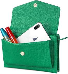 img 1 attached to Nuoku Wristlet Clutch Wallet Crossbody Women's Handbags & Wallets via Wristlets