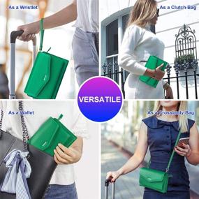 img 3 attached to Nuoku Wristlet Clutch Wallet Crossbody Women's Handbags & Wallets via Wristlets