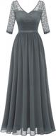 graceful long sleeve bridesmaid dresses by dresstells: perfect for formal evening events and parties logo