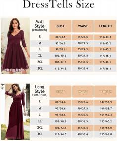 img 1 attached to Graceful Long Sleeve Bridesmaid Dresses By DRESSTELLS: Perfect For Formal Evening Events And Parties