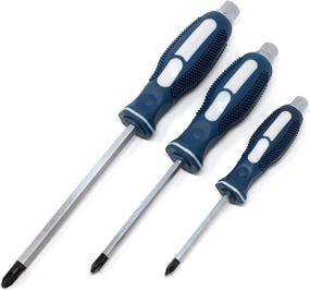 img 4 attached to RW 0059-006 JIS Screwdrivers Set of 3: #1, 2, 3 - Small, Medium, Large - Full Tang Solid Shaft Screw Driver (Japanese Industrial Standard)