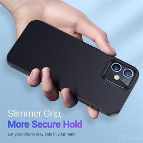 img 1 attached to 📱 TORRAS Slim Fit iPhone 12 Mini Case - Ultra-Thin Lightweight Full Protection Hard PC Phone Case with Comfortable Grip 5.4 inch 2020, Space Black