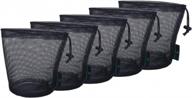 outdoor sports 5-piece nylon mesh bag set for golf balls and pot storage - ibasingo s-bvp01 logo