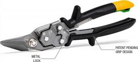 img 2 attached to ToughBuilt One Handed Aviation Snips - TB-H4-60-R - Featuring Right Cut And Easy Lock Operation