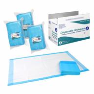 dynarex disposable underpads, medical-grade incontinence bed pads to protect sheets and mattresses, 23”x36” (45g), 1 case of 150 pads (3 boxes of 50) logo