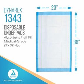 img 3 attached to Dynarex Disposable Underpads, Medical-Grade Incontinence Bed Pads To Protect Sheets And Mattresses, 23”X36” (45G), 1 Case Of 150 Pads (3 Boxes Of 50)