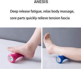 img 1 attached to 👣 AINAAN Plantar Fasciitis Foot Massage Roller – Deep Tissue Acupressure for Relief, Reflexology Massage for Relaxing Tight Muscles in Feet, Legs, Hands – Gray