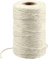 🎁 kinglake 328 feet natural jute twine - premium arts crafts gift twine for christmas & durably packed - beige logo