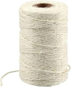 img 4 attached to 🎁 KINGLAKE 328 Feet Natural Jute Twine - Premium Arts Crafts Gift Twine for Christmas & Durably Packed - Beige