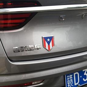 img 3 attached to Show Your Pride With Dsycar'S 2 Pack Puerto Rico Flag Car Decals And Bonus Valve Stem Caps!