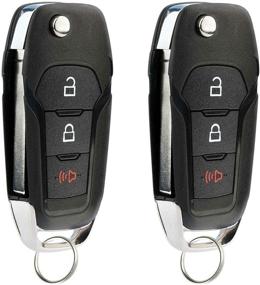 img 1 attached to 2 Flip Keys For 2013-2020 Ford F-150 Explorer Keyless Entry Remote Fob (N5F-A08TAA 5923667)