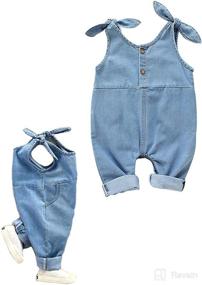 img 3 attached to LAPA Baby Boy Girls Outfit Denim Romper Jumpsuit Newborn Jeans Overalls - Infant Clothing for Better SEO