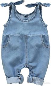 img 4 attached to LAPA Baby Boy Girls Outfit Denim Romper Jumpsuit Newborn Jeans Overalls - Infant Clothing for Better SEO