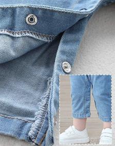 img 1 attached to LAPA Baby Boy Girls Outfit Denim Romper Jumpsuit Newborn Jeans Overalls - Infant Clothing for Better SEO