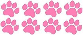 img 4 attached to Наклейка с отпечатками лап розовой собаки - наклейка для щенка, любовника дворняжки