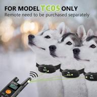 🐶 dog care tc05 rechargeable waterproof dog training collar receiver: adjustable for dogs 15lbs-100lbs (remote sold separately) logo