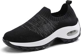 img 4 attached to Ruiatoo Walking Lightweight Comfort Sneakers Women's Shoes via Athletic