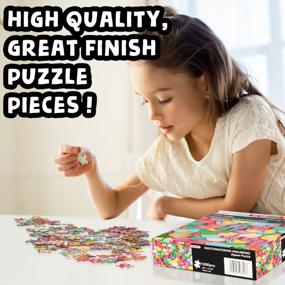 img 1 attached to 🧩 BunMo Macarons Puzzle for Adults | 1000 Piece Puzzles - Exquisite Design with Perfect Fit | Puzzles for Adults 1000 Piece