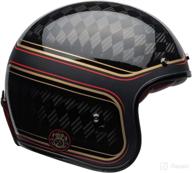 🔔 bell custom 500 carbon helmet: rsd checkmate matte/gloss black/gold - x-small - superior protection and style logo