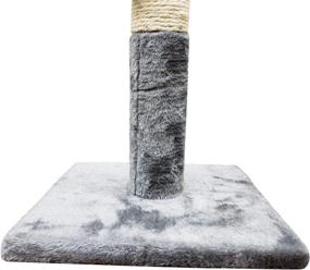 img 2 attached to 🐱 Pet Laugh Cat Tree: Real Pinewood Cat Scratching Post with Furry Ball Toy and Natural Sisal - Ultimate Cat Climber with Faux Fur Material