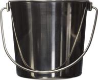 🥛 top-quality and durable stainless steel round bucket by advance pet products – 4 quart capacity logo