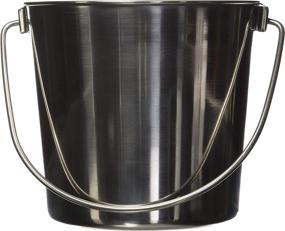 img 1 attached to 🥛 Top-quality and Durable Stainless Steel Round Bucket by Advance Pet Products – 4 Quart Capacity