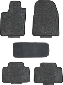 img 4 attached to 🚗 TMB Premium All-Weather Floor Mats for Jeep Grand Cherokee 2011-2020