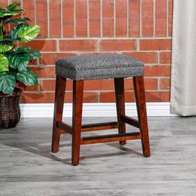 img 3 attached to Transform Your Space With DTY Indoor Living'S Grand Lake Backless Stool - 24" Counter Height