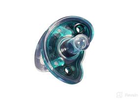 img 4 attached to 🍼 Turquoise Silicone Pacifier Refuser Soother - Set of 2 for Sweetie Babies