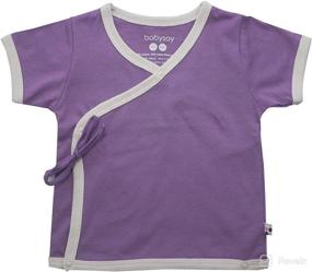 img 1 attached to 👶 Comfortable and Stylish: Babysoy Unisex-Baby Kimono Tee for Maximum Cuteness and Convenience