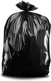 img 2 attached to 🗑️ Plasticplace CON51 Contractor Trash Bags: 42 Gallon 4.0 Mil Black Heavy Duty Garbage Bag (50 Count)