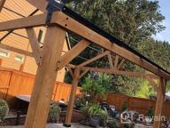 img 1 attached to YOLENY 11' X 13' Spruce Wood Framed Gazebo With Steel Hardtop Roof For Outdoor Parties And Events review by Thunder Ballman