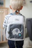 🎒 nuby kids mini backpack: grey, safety harness & detachable tether logo