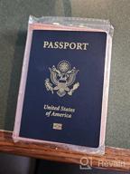 картинка 1 прикреплена к отзыву Purple Leather Passport & Vaccine Card Holder Combo: Travel Documents Organizer W/ RFID Blocking Protection от Chad Moser