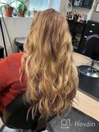 img 1 attached to Transform Your Look With Real Human Hair Weft Extensions In Sunny Brown With Dark Brown Highlights And Caramel Blonde Tones - 100G, 18Inch Length review by Joe Martin