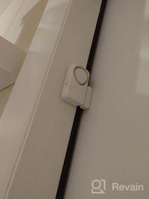 img 8 attached to Window Door Alarm Sensor, Burglar Alert Magnetically Triggered Alarms For Home Pool Door Security, 4-In-1 Mode, White (10)